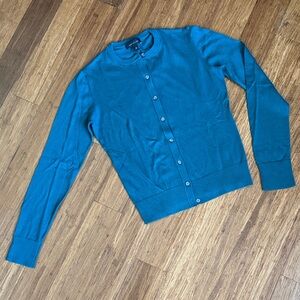 Ann Taylor Teal Cardigan Sweater